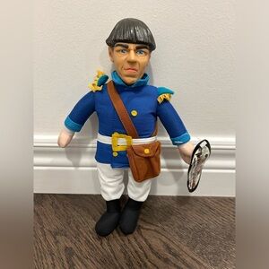 Vintage The Three Stooges Larry
Soldier General Doll. RARE - No Hat-